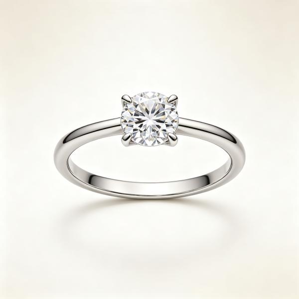 Round Brilliant Solitaire Ring