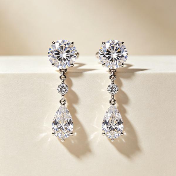 Diamond Huggie Hoops